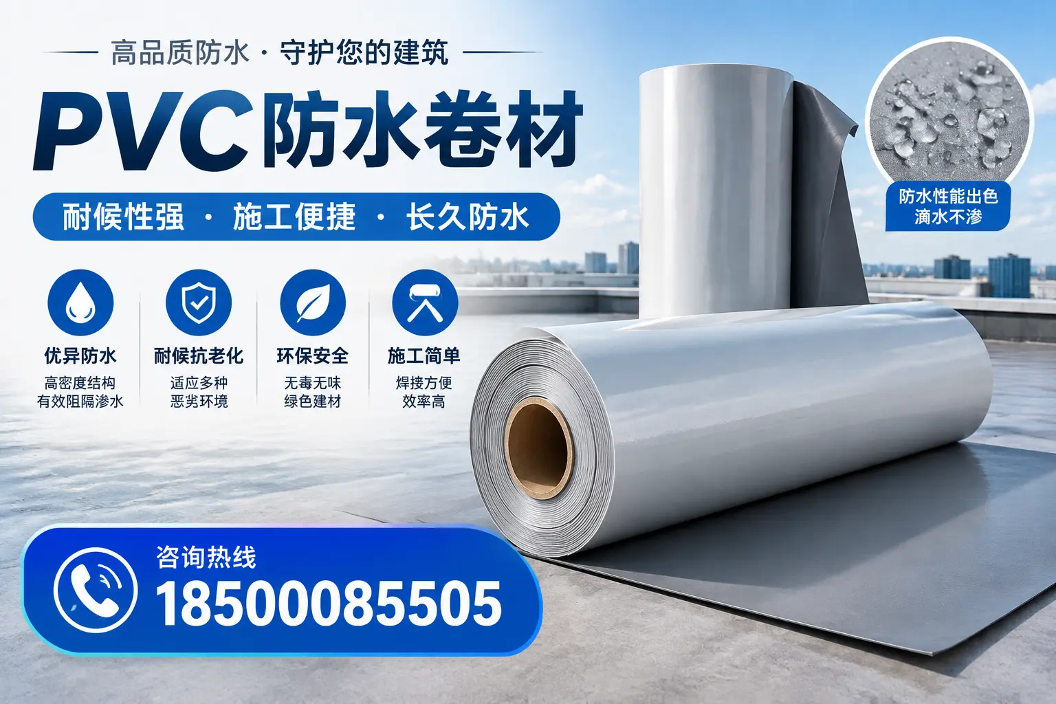 pvc防水卷材在延边的行业应用前景分析